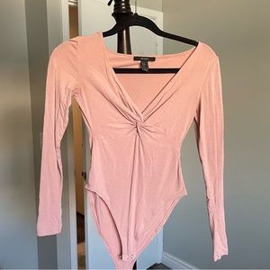 forever 21 pink bodysuit